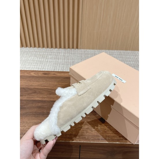 MiuMiu Wool Slippers