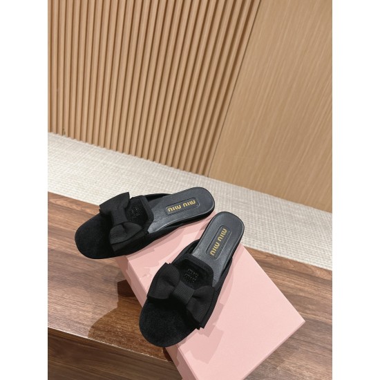 MiuMiu Velvet Flats