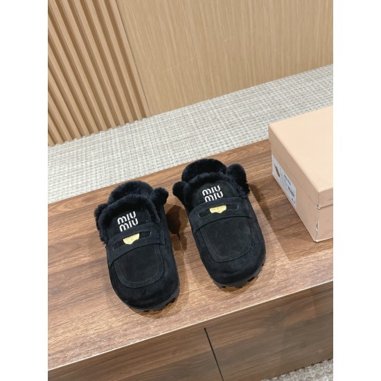 MiuMiu Wool Slippers