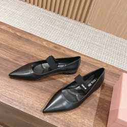 MiuMiu Pointed Toe Flat Shoes