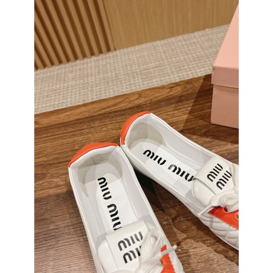 MiuMiu Colour Block Ballerina Flats