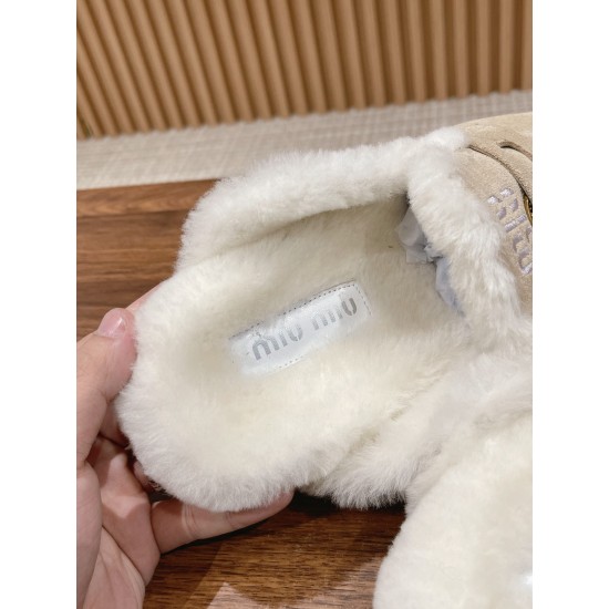 MiuMiu Wool Slippers