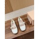 MiuMiu Round Toe Flat Shoes