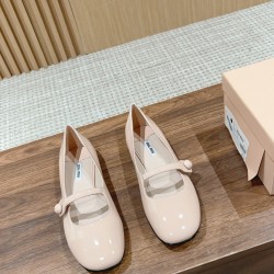 MiuMiu Round Toe Flat Shoes