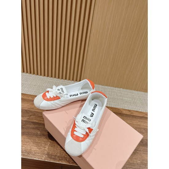 MiuMiu Colour Block Ballerina Flats