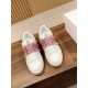 Valentino ROCKSTUD UNTITLED SNEAKER IN CALFSKIN LEATHER WITH METALLIC STRIPE