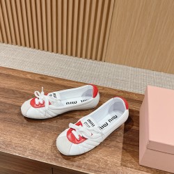 MiuMiu Colour Block Ballerina Flats