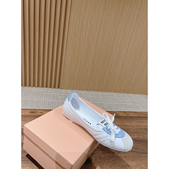 MiuMiu Colour Block Ballerina Flats