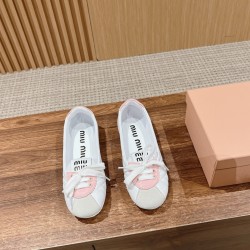 MiuMiu Colour Block Ballerina Flats