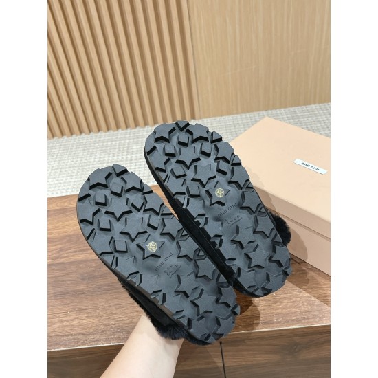 MiuMiu Wool Slippers