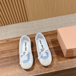 MiuMiu Colour Block Ballerina Flats