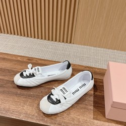 MiuMiu Colour Block Ballerina Flats