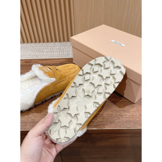 MiuMiu Wool Slippers