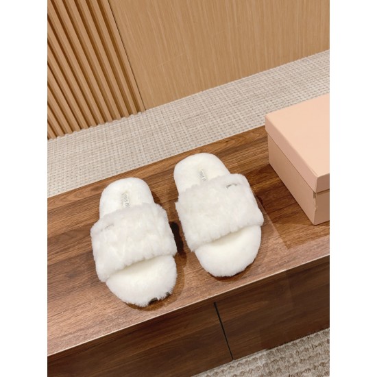 MiuMiu Wool Slippers