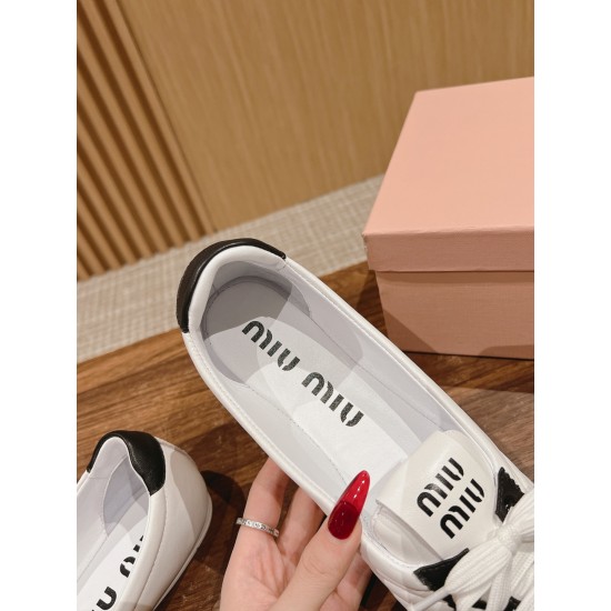 MiuMiu Colour Block Ballerina Flats