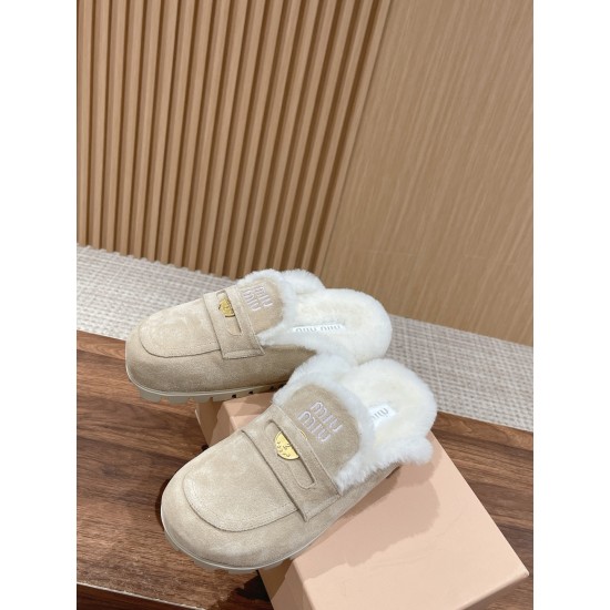 MiuMiu Wool Slippers