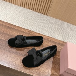 MiuMiu Holiday Collection MiuMiu New Velvet Flats