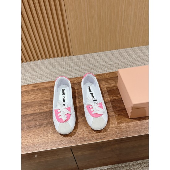 MiuMiu Colour Block Ballerina Flats