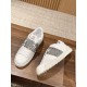 Valentino ROCKSTUD UNTITLED SNEAKER IN CALFSKIN LEATHER WITH METALLIC STRIPE