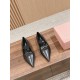 MiuMiu Pointed Toe Flat Shoes