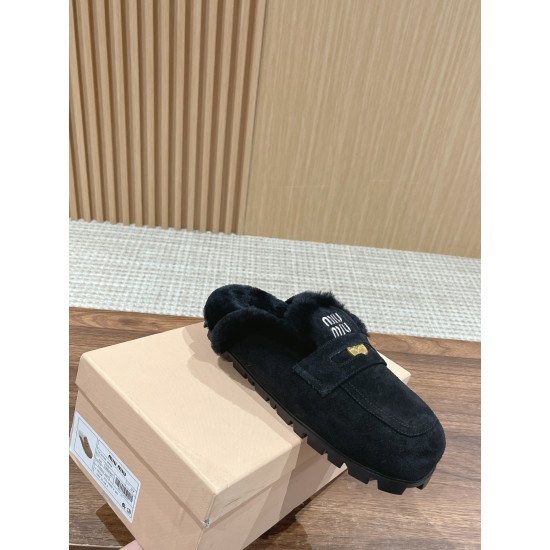 MiuMiu Wool Slippers