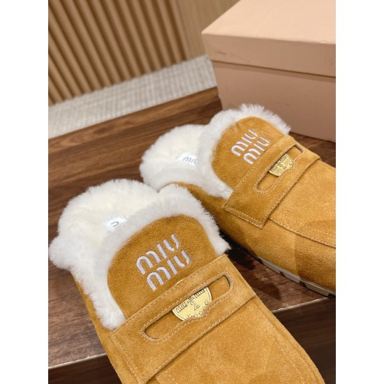 MiuMiu Wool Slippers