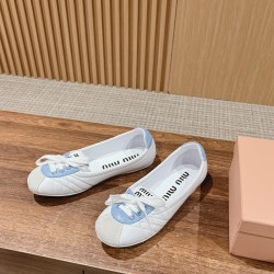 MiuMiu Colour Block Ballerina Flats