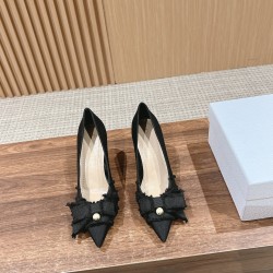 Dior Pointed Toe Bow High Heels