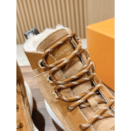 LV SQUAD Wool High Top Sneakers