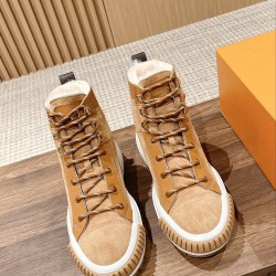 LV SQUAD Wool High Top Sneakers