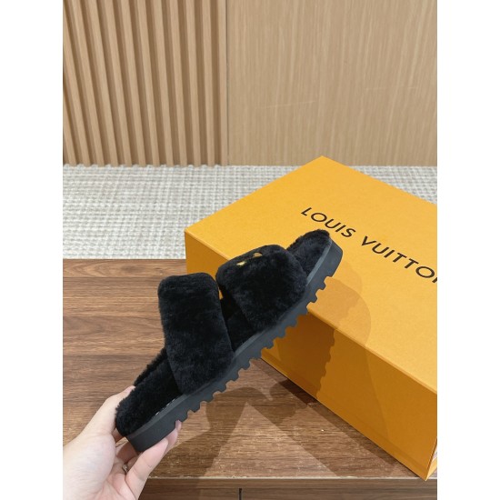 LV Woolen Slippers