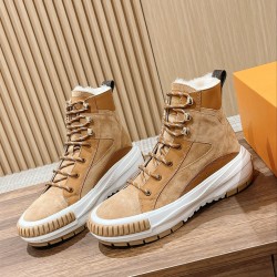 LV SQUAD Wool High Top Sneakers