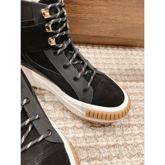 LV SQUAD Wool High Top Sneakers