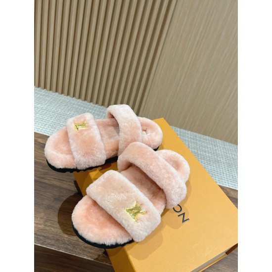 LV Woolen Slippers