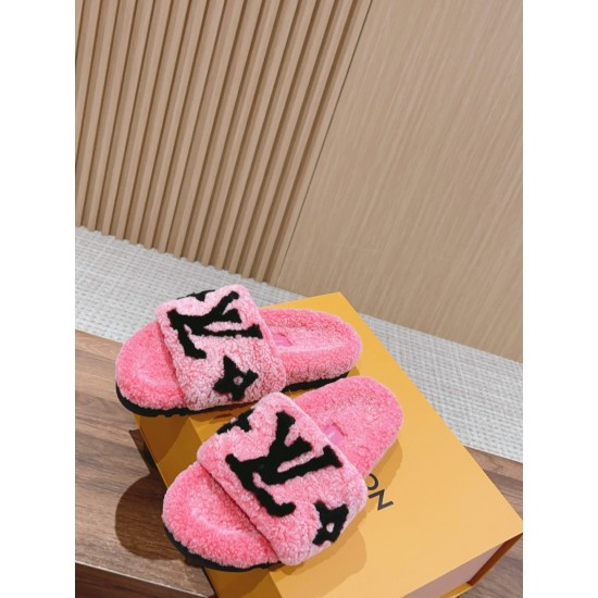 LV Woolen Slippers