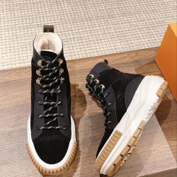 LV SQUAD Wool High Top Sneakers