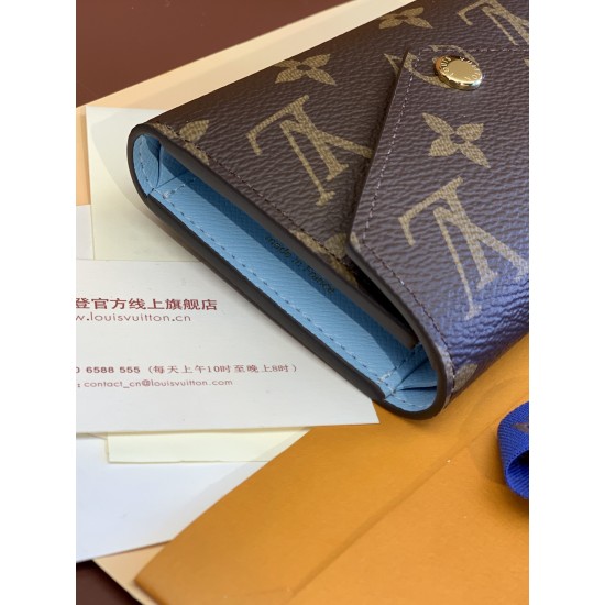 LV Victorine Wallet Blue