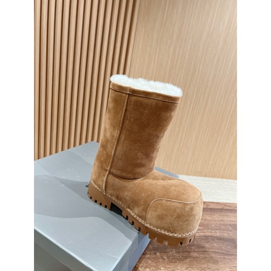 Balenciaga Alaska Fur Boots