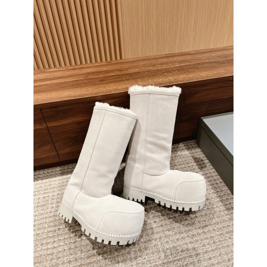 Balenciaga Alaska Fur Boots