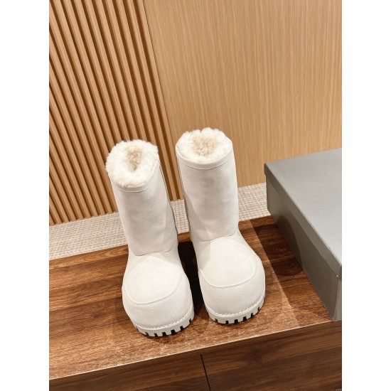 Balenciaga Alaska Fur Boots