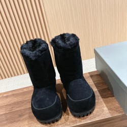 Balenciaga Alaska Fur Boots