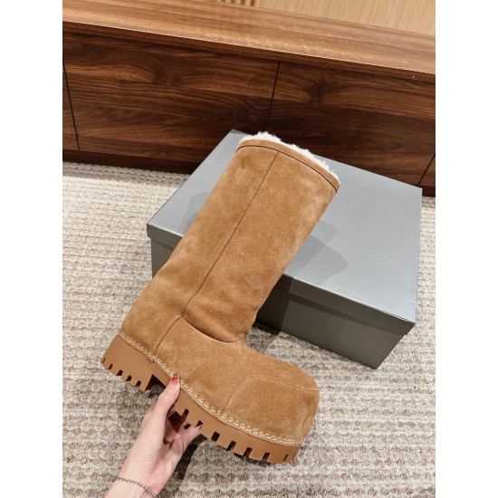 Balenciaga Alaska Fur Boots