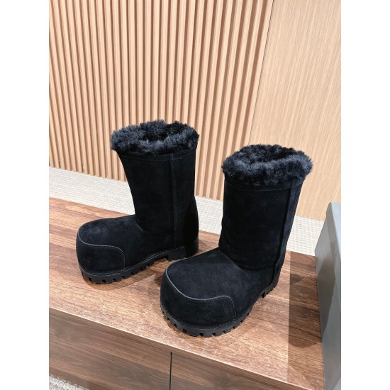 Balenciaga Alaska Fur Boots