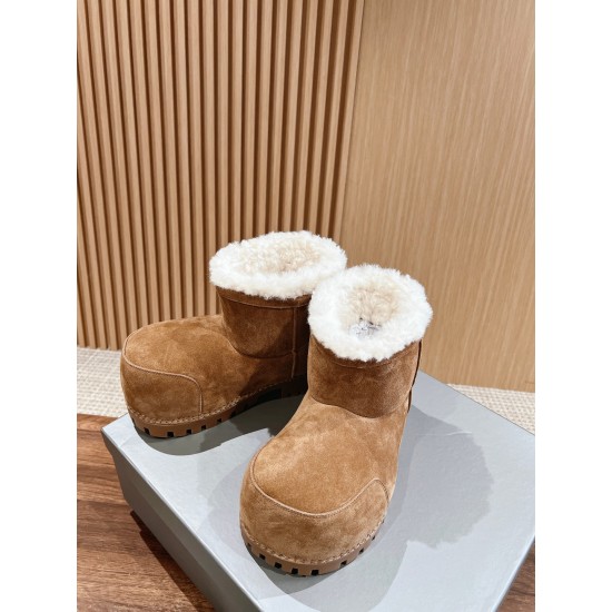 Balenciaga Alaska Fur Boots