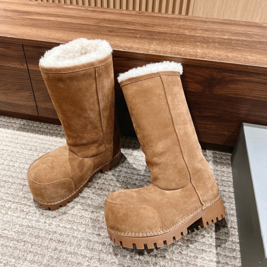 Balenciaga Alaska Fur Boots