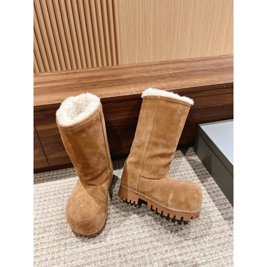 Balenciaga Alaska Fur Boots