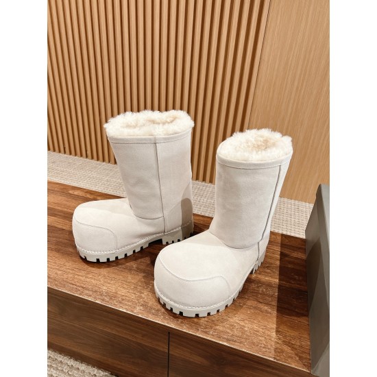 Balenciaga Alaska Fur Boots