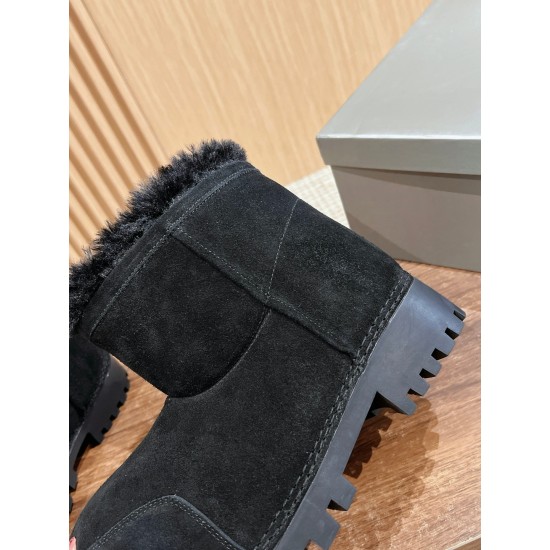 Balenciaga Alaska Fur Boots