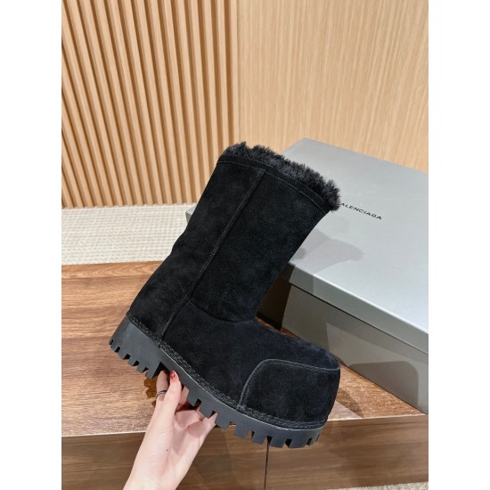 Balenciaga Alaska Fur Boots