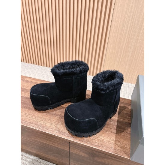 Balenciaga Alaska Fur Boots